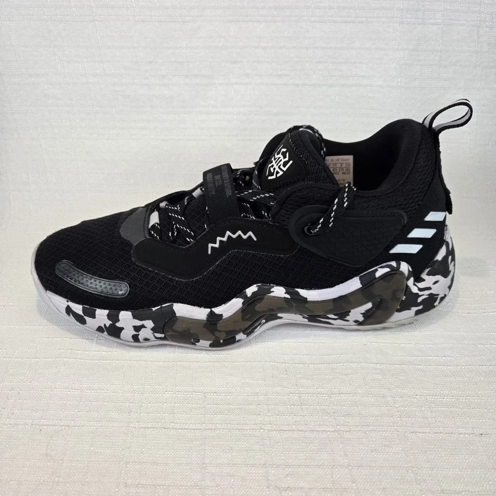 Adidas D.O.N. Issue #3 Team‎ Mid Black Basketball Shoes # H67719 Men's 9.5 - Picture 7 of 9